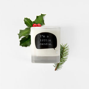 Cognac Christmas pudding soy wax candle - I'm a little candle
